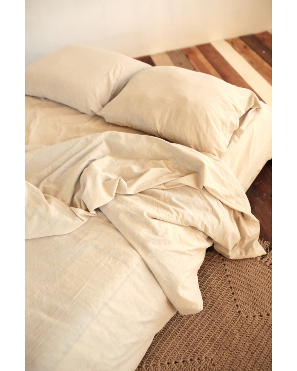Комплект постельного белья из умягчённого льна