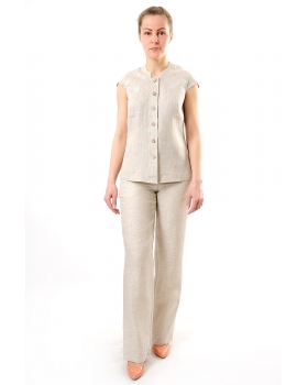 Брюки льняные женские #004