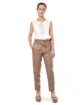 Брюки льняные женские #008