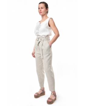 Брюки льняные женские #009