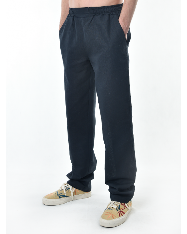 Брюки льняные мужские спортивные