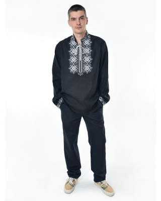 Брюки льняные мужские спортивные