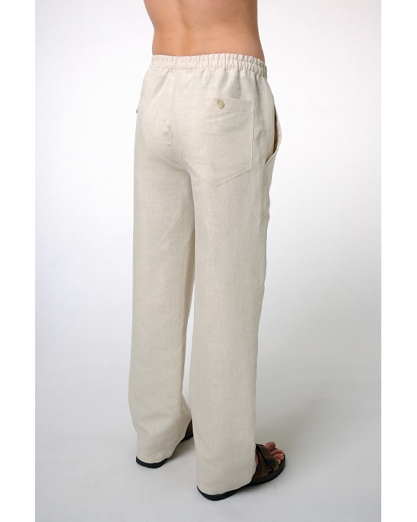 Брюки льняные мужские спортивные