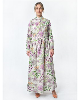 Платье льняное женское #025 "Камелия"