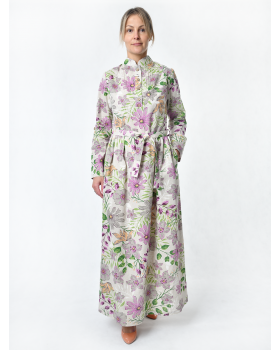 Платье льняное женское #025 "Камелия"