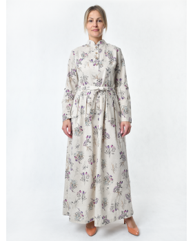 Платье льняное женское #025 "Маков спас"