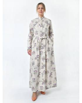 Платье льняное женское #025 "Маков спас"