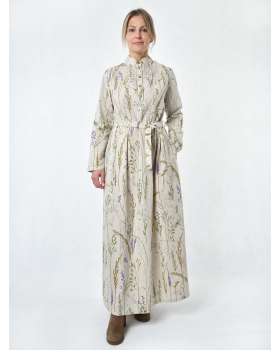 Платье льняное женское #025 "Шалфей"