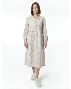 Платье льняное женское #117, "ромашки"