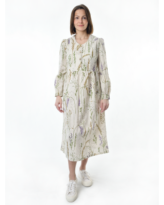 Платье льняное женское #117, "шалфей"