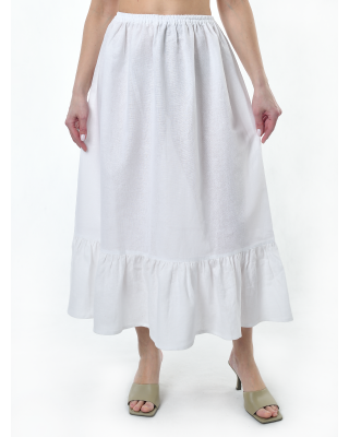 Подъюбник льняной белый