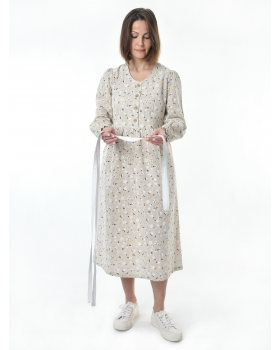 Пояс льняной белый