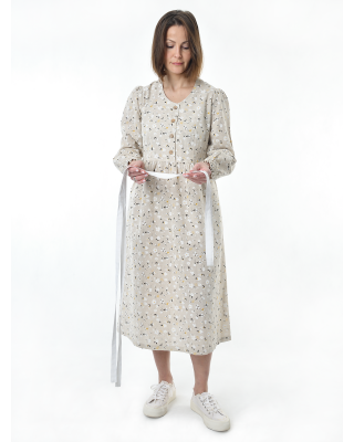 Пояс льняной белый