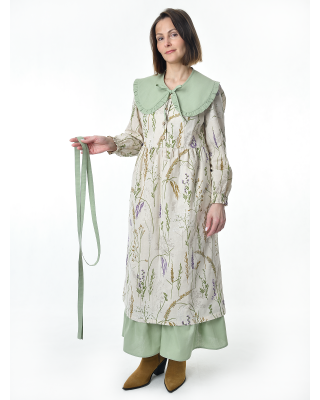 Пояс льняной светло-фисташковый