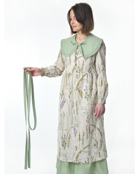 Пояс льняной светло-фисташковый