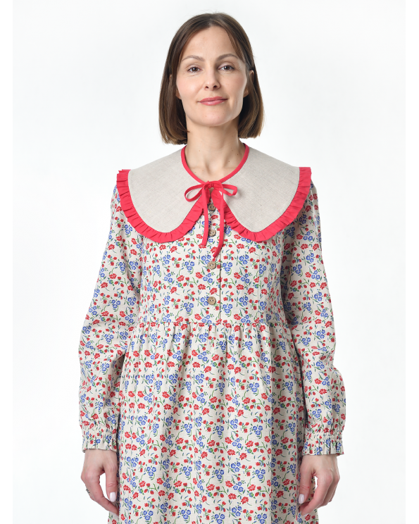 Воротник накладной, красный