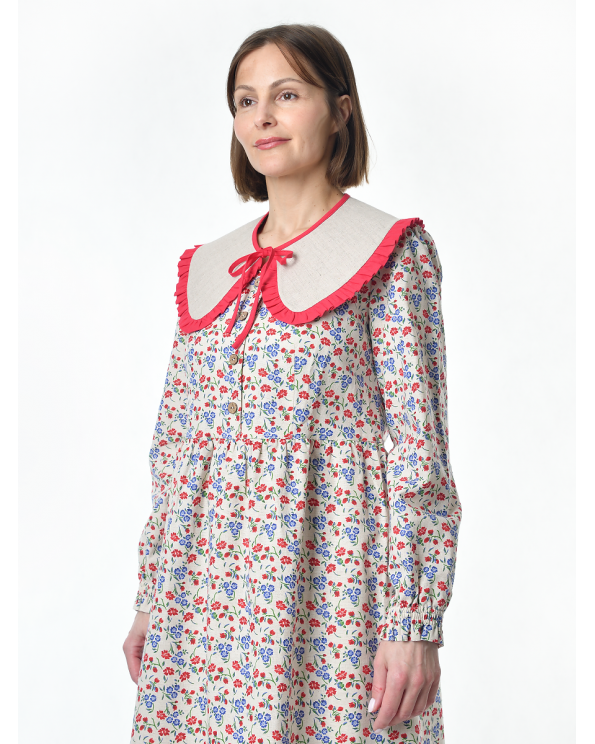 Воротник накладной, красный