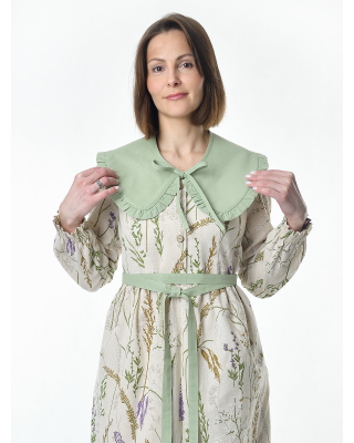 Воротник накладной, светло-фисташковый