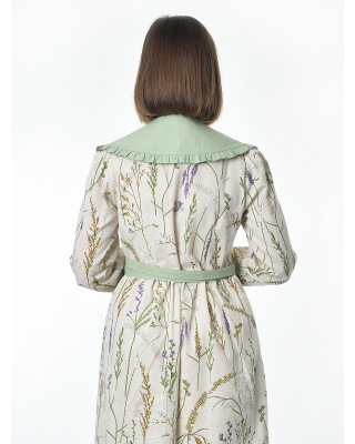 Воротник накладной, светло-фисташковый