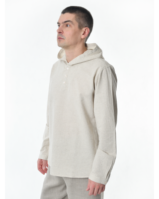 Рубашка льняная мужская #17-10