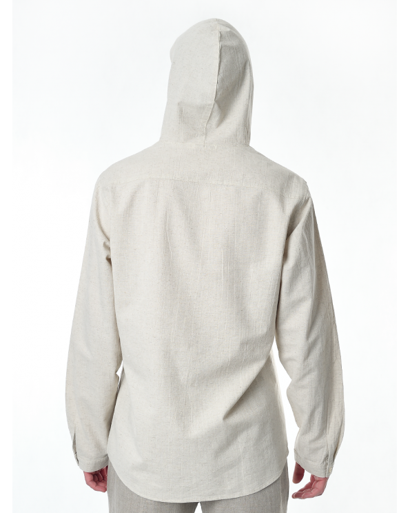 Рубашка льняная мужская #17-10