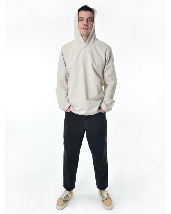 Рубашка льняная мужская #17-10