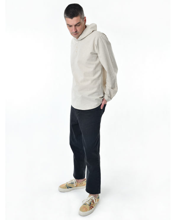 Рубашка льняная мужская #17-10