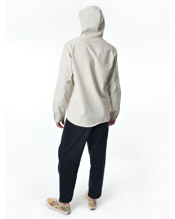 Рубашка льняная мужская #17-10