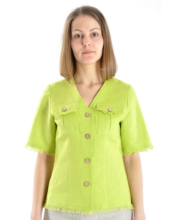 Блузка женская из льна #008