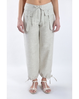 Брюки льняные женские #007 "семь восьмых"